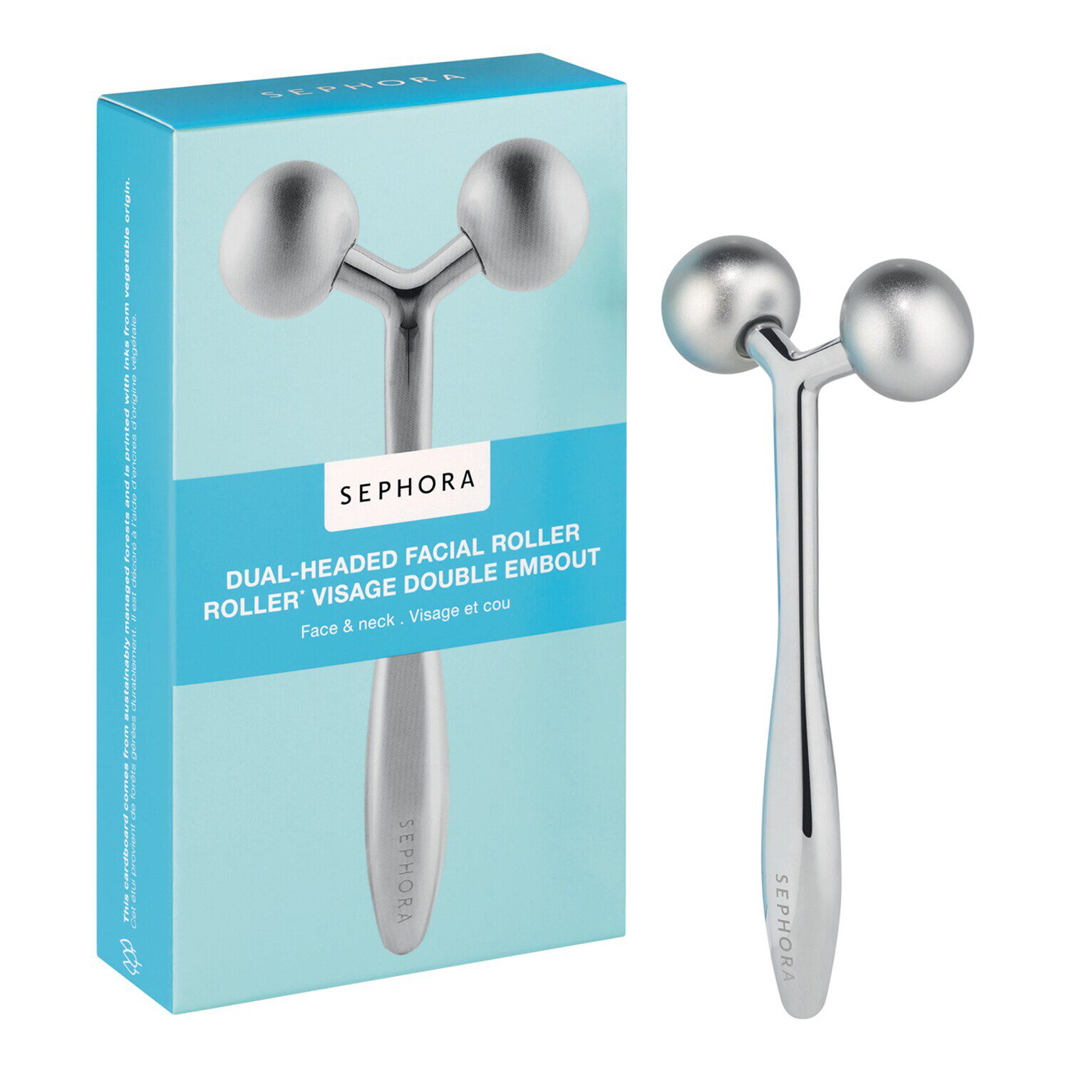 بكرة برأسين للوجه والرقبة