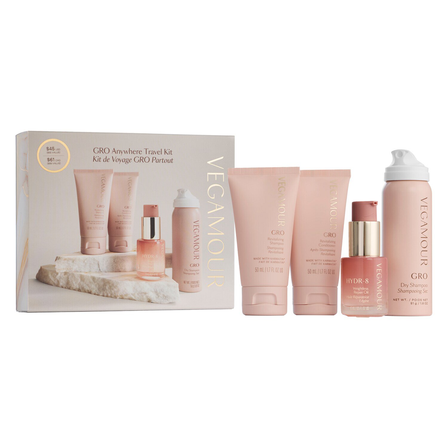 GRO Anywhere Travel Kit for Thinning Hair