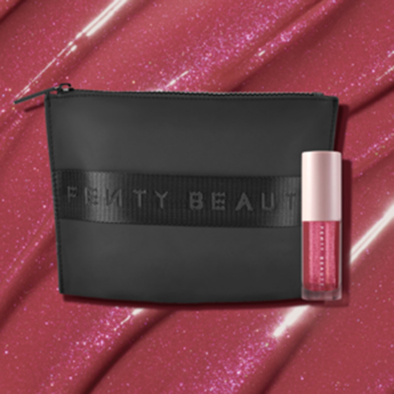 احصلي على حقيبة + ملمع الشفاه جلوس بومب