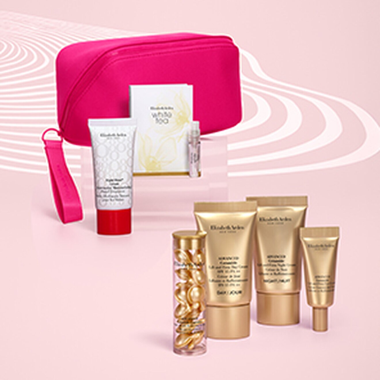 Premium Pink Pouch with Minis